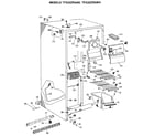 GE TFX20ZRAAD freezer section diagram