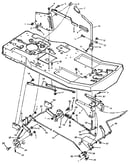 Mower housing suspension