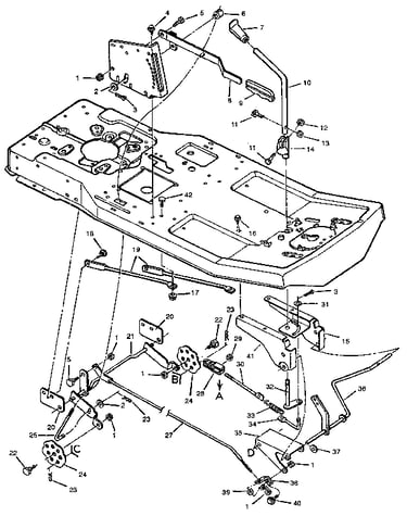 Mower housing suspension