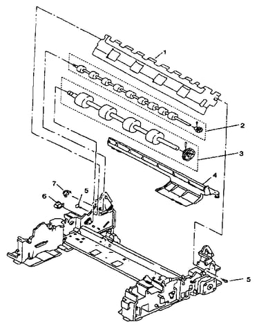 Paper feed/eject roller