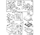 Briggs & Stratton 135202-0145-01 carburetor, air cleaner, and fuel tank assembly diagram