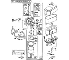 Briggs & Stratton 286707-0441-01 carburetor and air cleaner assembly diagram