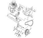 Craftsman 917295350 belt guard and pulley assembly diagram