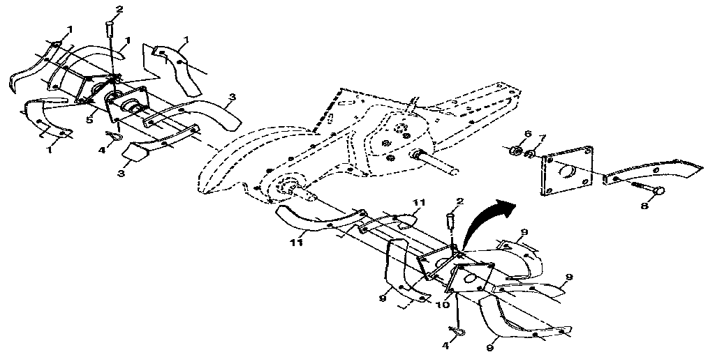 Tine assembly