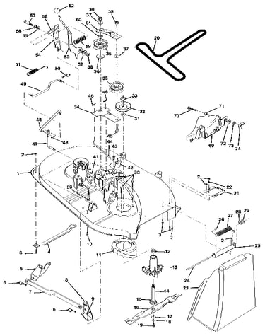 38" mower deck