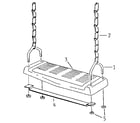 Sears 78672105 swing seat assembly diagram