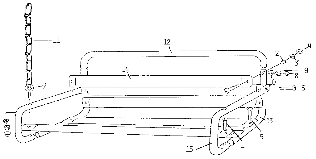 Lawn swing assembly