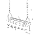 Sears 78661211 swing seat assembly diagram