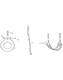 Gym ring, rope & swing assembly