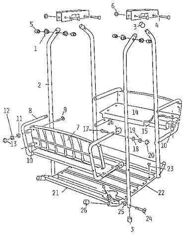 Lawn swing assembly