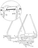 Lawn swing assembly