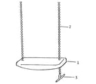 Sears 78661221 swing seat assembly diagram