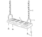 Sears 78662738 swing seat assembly diagram