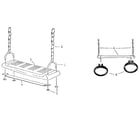 Sears 78661225 swing seat and gym ring assembly diagram