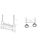 Swing seat and gym ring assembly