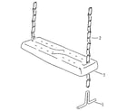 Sears 78662718P swing seat assembly diagram
