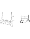 Swing seat and gym ring assembly