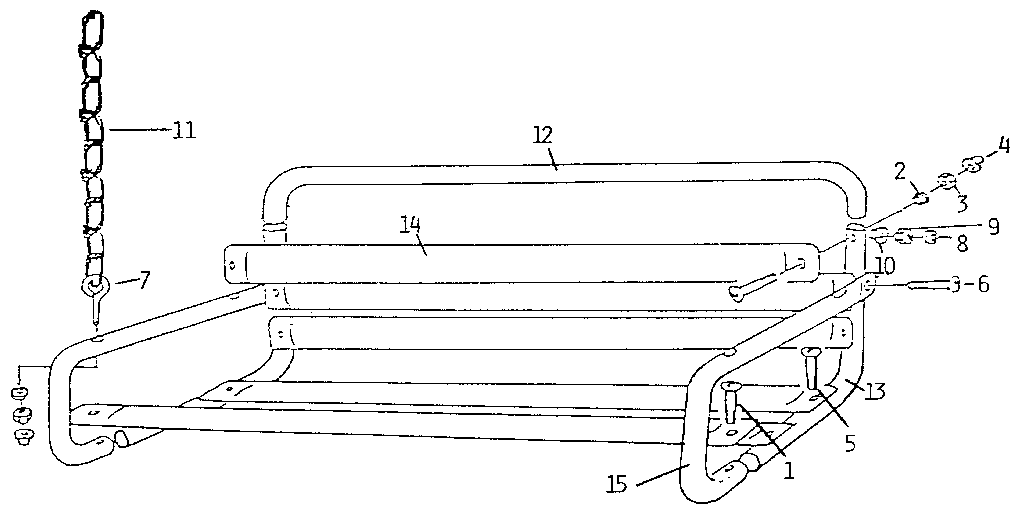 Lawn swing assembly
