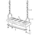 Sears 7866552 swing seat assembly diagram
