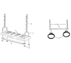 Sears 78672703 swing seat and gym ring assembly diagram
