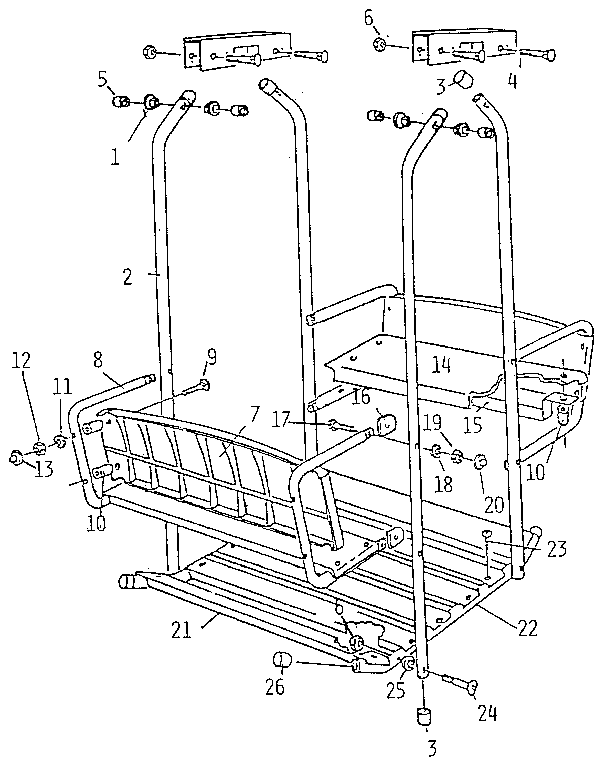 LAWN SWING ASSEMBLY