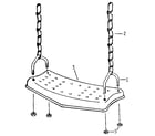 Sears 411260 swing seat assembly diagram