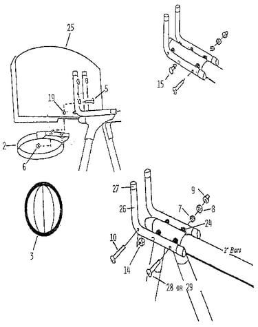 Basketball backboard & goal assembly