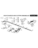 Shaft/handle and cutter assemblies