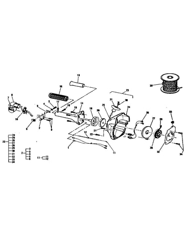 Clutch/starter housing assembly