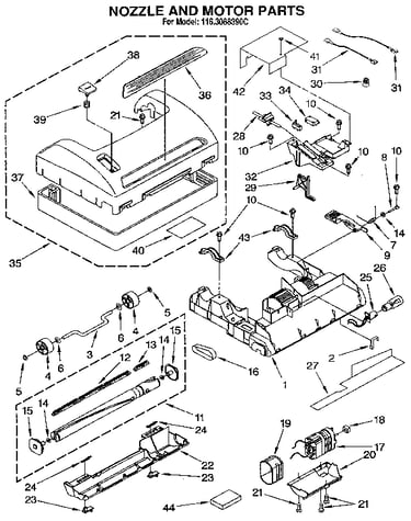 Nozzle and motor