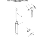 Kenmore 1163369490 hose and attachment diagram