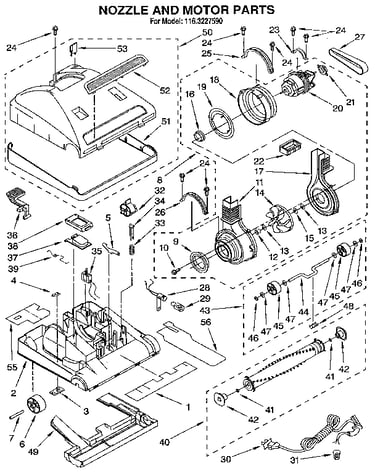 Nozzle and motor