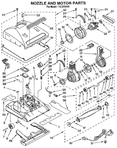 Nozzle and motor