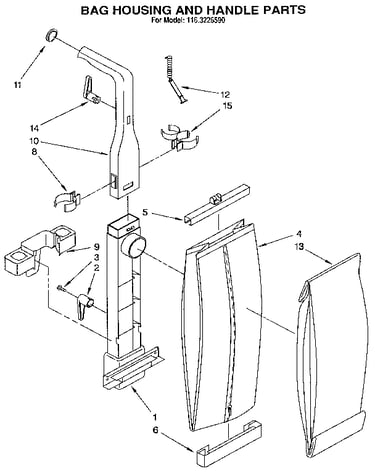 Bag housing and handle