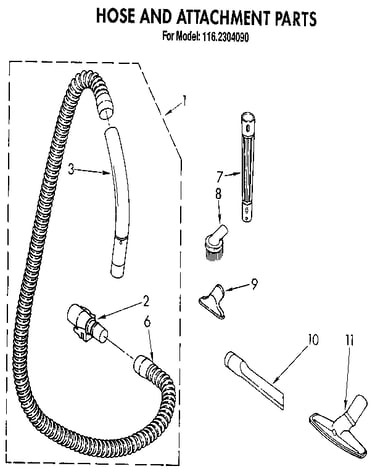 Hose and attachment