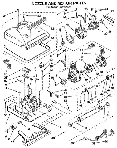 Nozzle and motor