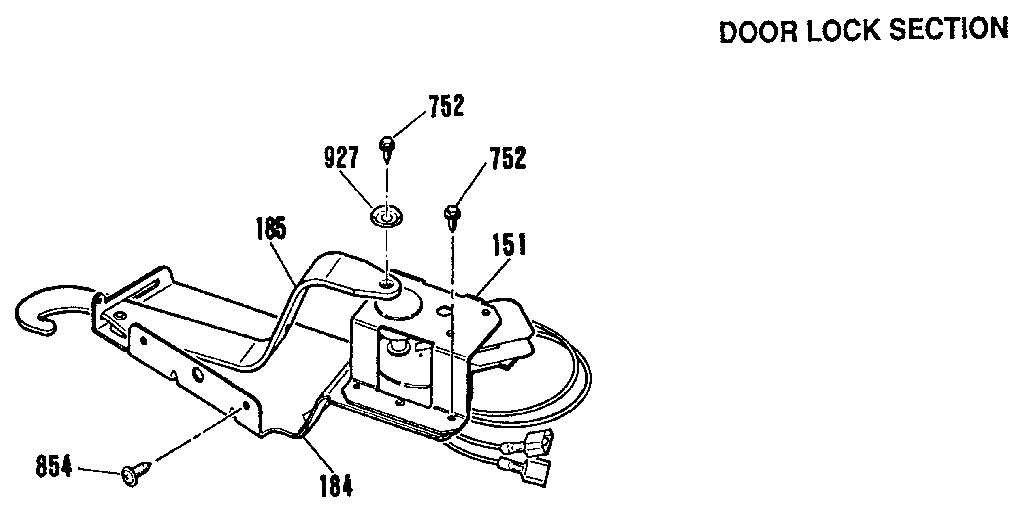 Door lock section