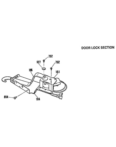 Door lock section