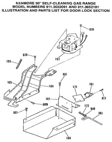 Door lock section
