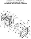 Oven door section
