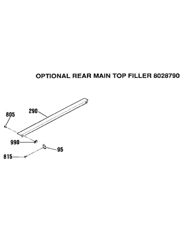 Optional rear main top filler 8028790