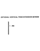 Optional vertical trim extension 8078690