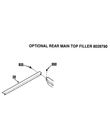 Optional rear main top filler 8028790