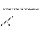 Kenmore 9114652091 optional vertical trim extension 8078690 diagram