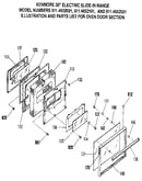 Oven door section