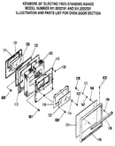 Oven door section