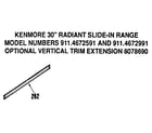 Kenmore 9114672591 extension trim diagram