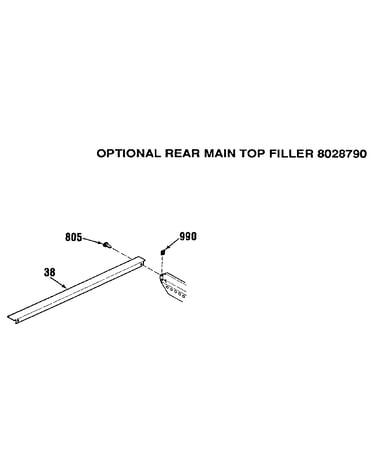 Optional rear top filler