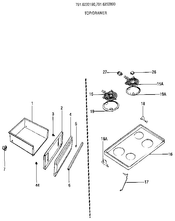 Top/drawer