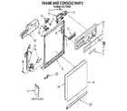 Kenmore 6651765591 frame and console diagram